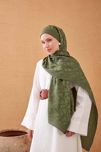 Silk Home Naia Cotton Shawl Aris Green