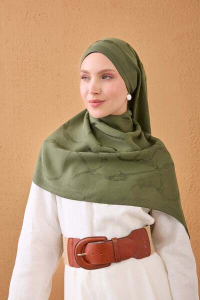 Silk Home Naia Cotton Shawl Rope Green