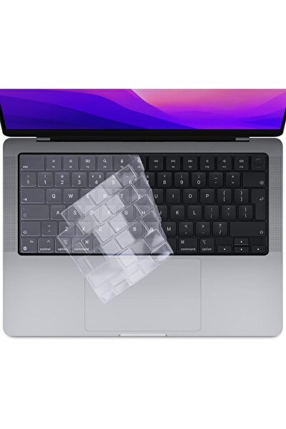 Generic EU/UK Layout Skin Clear Silicone Keyboard Cover Compatible with MacBo...