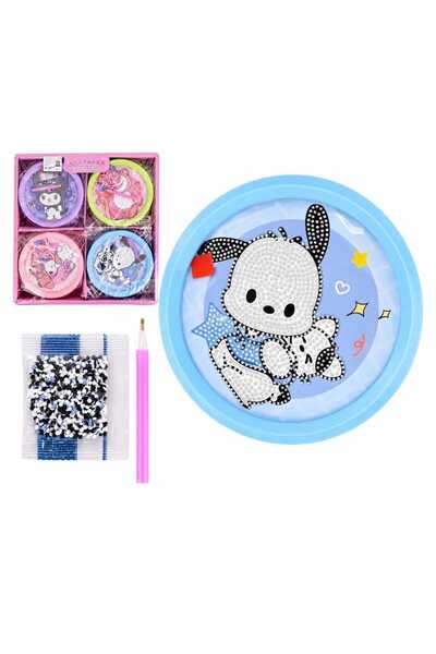 Generic Round Diamond Painting Kit – Cute Puppy Dog Character Design