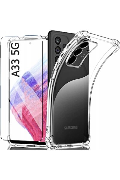 bzstore Set Husă Antișoc și Folie de Protecție pentru Ecran pentru Samsung A3...