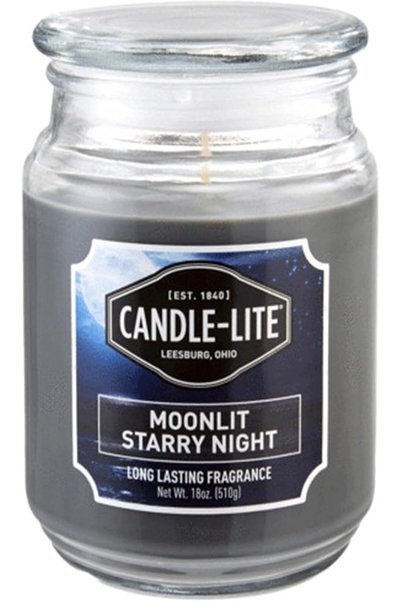 Candle-Lite شمعة كاندل لايت إيدواليد إسينشال تيراس مونليت ستاري نايت، رمادي، ...