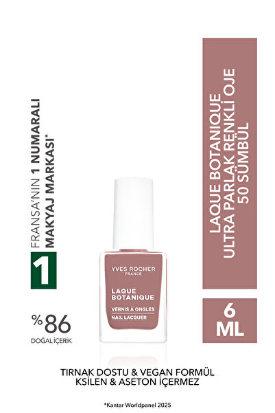 Yves Rocher Laque Botanique Ultra Parlak Renkli Vegan Oje - 50 Sümbül Tırnak ...