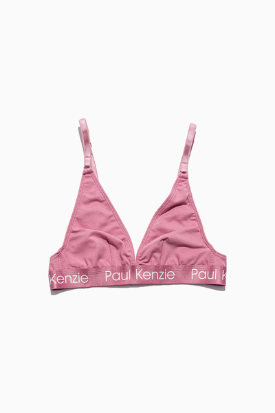Paul Kenzie Triangle Sports Bralet - Rainbow 6 Pink