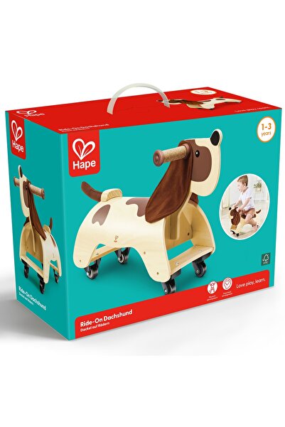 Hape Jucarie din lemn, Hape, Teckel pentru calarie, 56 x 37.6 x 20 cm