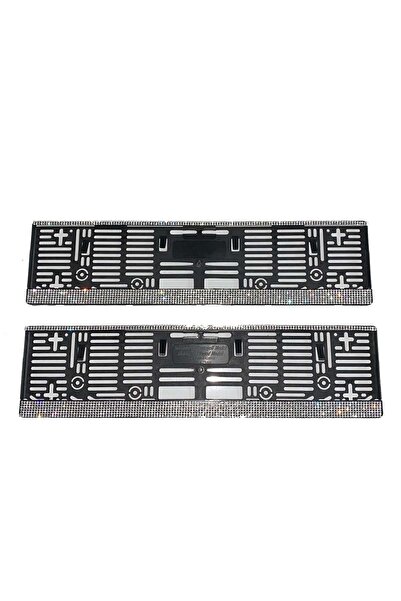 GARDENAUTO Stoned Car Front and Rear License Plate Holder