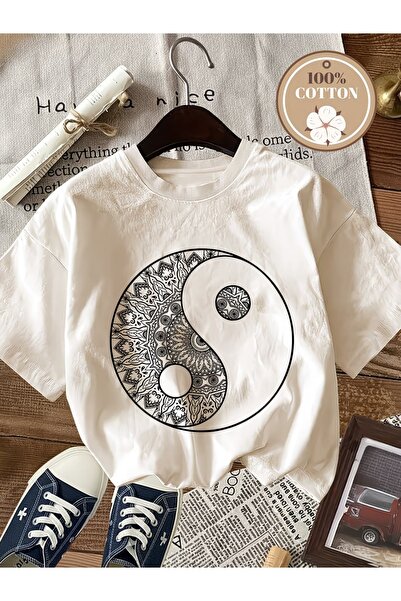 puolikuu Unisex Comfortable Fit Tshrit Printed Tshirt