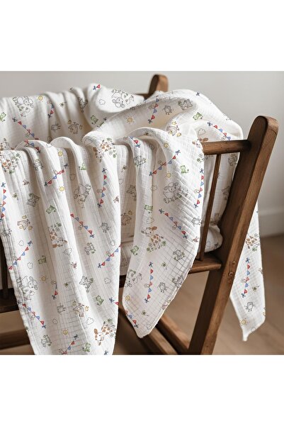 Alpıno MUSLIN COVER Alpinobaby 100% COTTON (85 cm*85 cm)