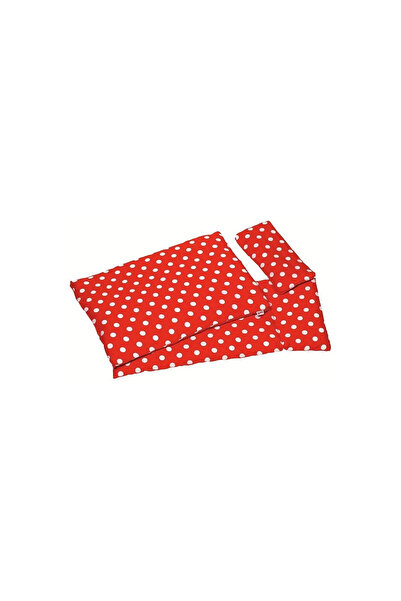 Goki Set lenjerie de pat pentru pătuț cu buline albe, 3 piese