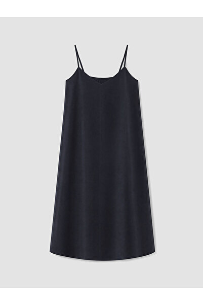 LC Waikiki Trendlucky Plus Size Modal Blend Strap Dress with Difference
