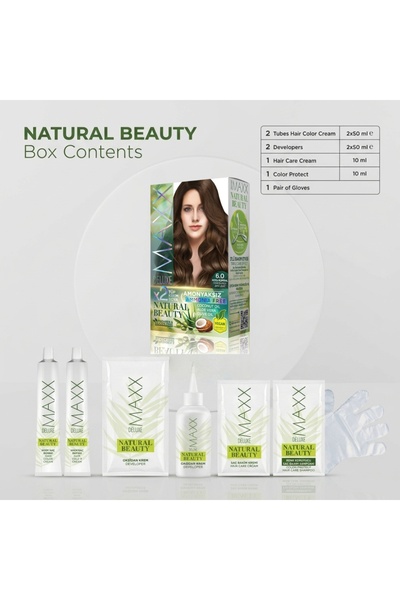MAXX DELUXE صبغة شعر مغذية بزيت الطبيعة ومستخلصات الحماية لتغطية الشيب بثبات يدوم طويلاً - درجات وخيارات ألوان متنوعة