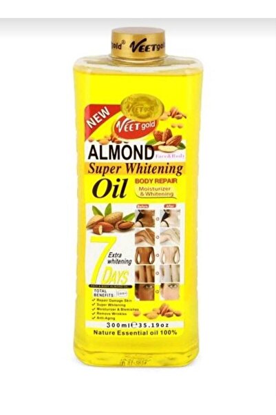 Veet Gold زيت فيت جولد باللوز لتفتيح وترميم بشرة الوجه والجسم (Veet Gold Almo...