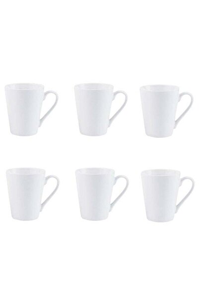 Dove 6-Piece Porcelain Mug Set 320ML White