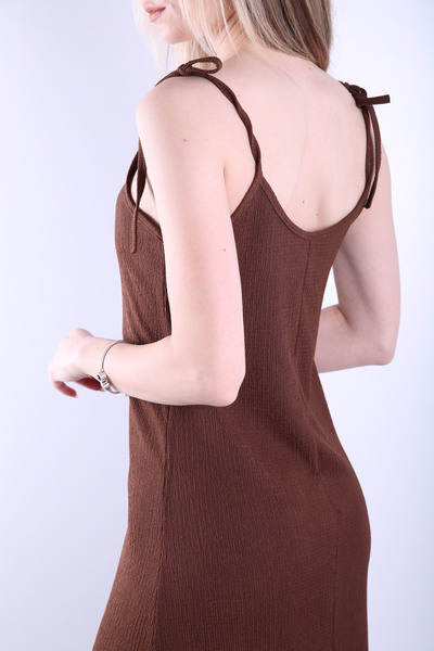 Veni Life Mns - plain dress with twisted rope strap - 1672
