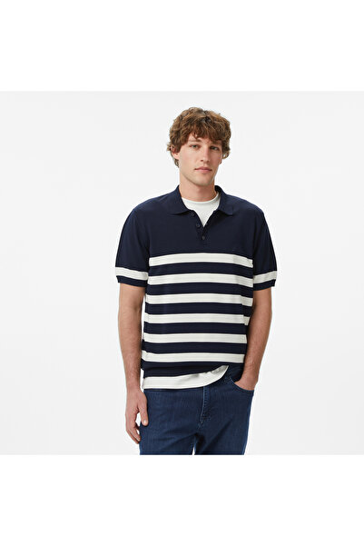 Nautica Erkek Lacivert Regular Fit Kısa Kollu Triko