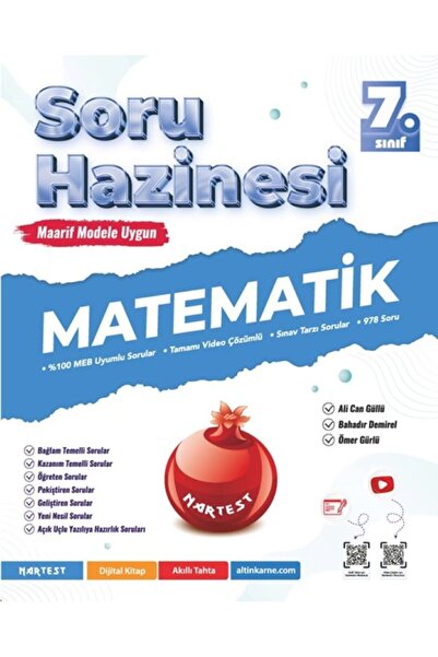 Nartest Yayınları 7.SINIF MATEMATİK SORU HAZİNESİ