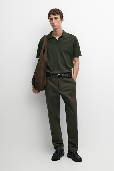 Massimo Dutti Pamuklu slim fit pantolon