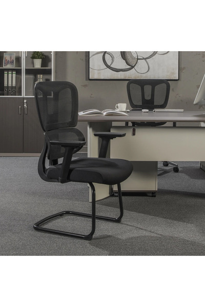 Midas Furniture كرسي الزوار YLPHOR باللون الأسود