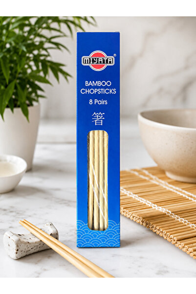 Miyata Bamboo Chopsticks - Bețe Chinezești din Bambus – 8 Perechi | Bețe pent...