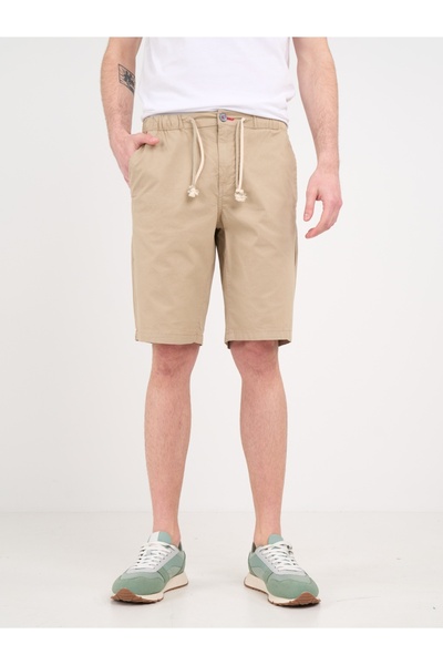 Lee Cooper - Bermude barbat de culoare uniforma cu detalii