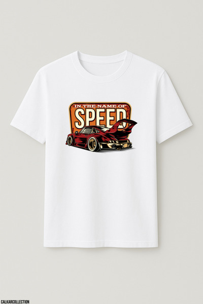 CALKARCOLLECTION Unisex Oversize in the Name of Speed Tshirt
