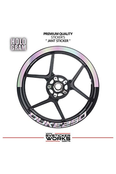ARONA Ktm Duke 250 Wheel Rim Strip – Half Rim Cover & Duke 250 Lettering Stic...