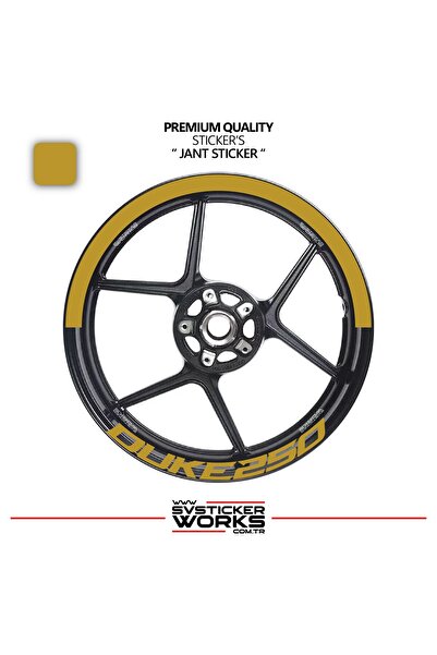 ARONA Ktm Duke 250 Wheel Rim Strip – Half Rim Cover & Duke 250 Lettering Stic...