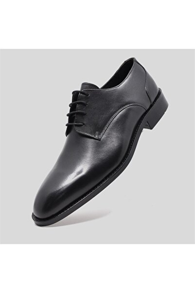 Fosco Derby Genuine Leather Men's Classic Shoes Black 9752