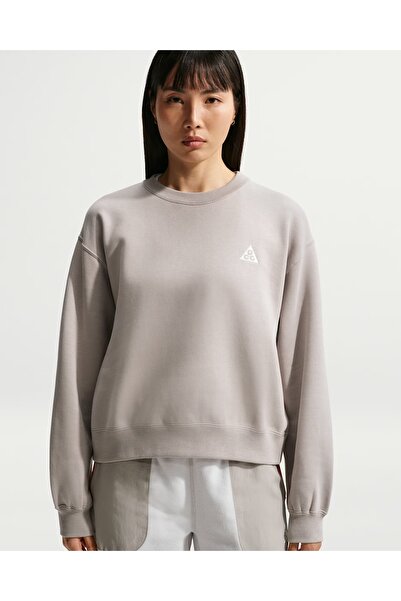 Nike ACG "Tuff Fleece" Therma-FIT Crew Kadın Sweatshirt'ü REDSPORT