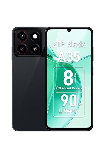 ZTE Telefon mobil Blade A35, Dual SIM, 2GB RAM, 64GB, 4G, Negru Stelar