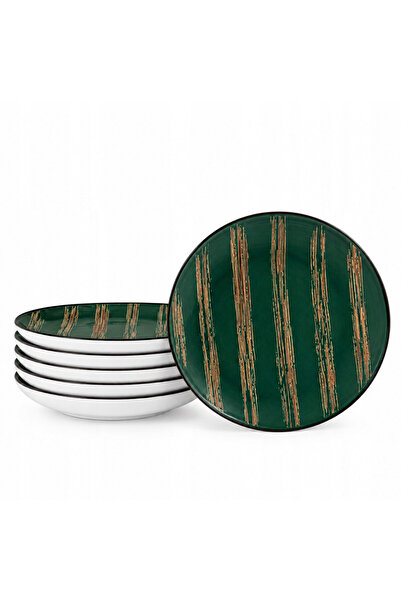 WILMAX ENGLAND Set 6 farfurii întinse WILMAX Colorboom, porțelan, Verde, 28 c...