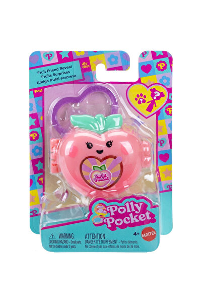 mattel Κούκλα Polly Pocket & Micro Compact, Μπρελόκ και Φύλλο Αυτοκόλλητων, Α...