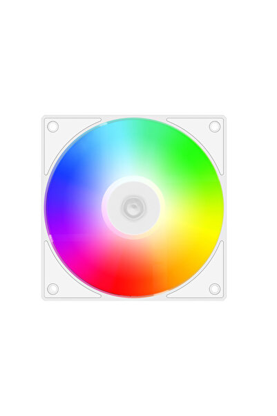 ID-COOLİNG AS-120 120mm White aRGB Fan