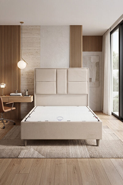 Kilim Mobilya Visco Rise Bej 2'li Set Baza+Başlık (YATAK DAHİL DEĞİLDİR)