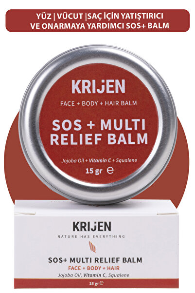 Krijen %100 Doğal Yatıştırıcı | SOS+ Çok Amaçlı Bakım Balmı 15 Gr | Çocuklar ...