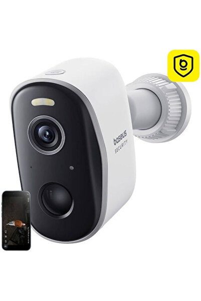 Baseus S0ST002130 Κάμερα Παρακολούθησης IP Wi-Fi Full HD+ 4MP Αδιάβροχη Με Μπ...