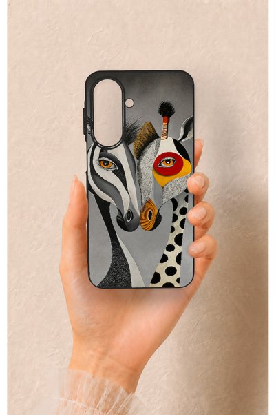 Vip Case Samsung A27 Compatible Zebra and Giraffe Patterned Silicone Case