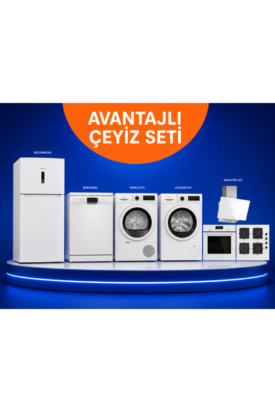 Profilo 5 Li Çeyiz Seti (BD2186WEXN- BM6320MA- KM9611CTR- CGA242X3TR- OE36P2P...