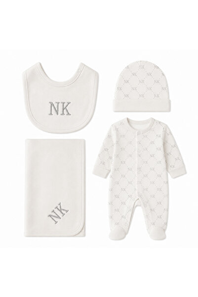Baby Gift طقم كوفلة مواليد 4 قطع - حديث الولادة NB بناتي
