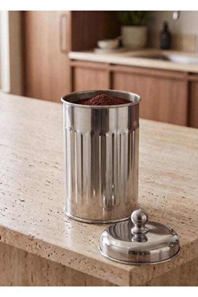 The Mia Tea Coffee Sugar Jar Chrome 22 cm
