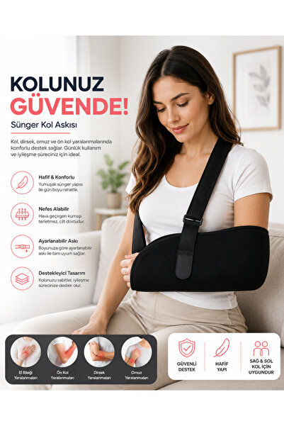 Perafit Ortopedik Sünger Kol Askısı Ayarlanabilir Omuz Destek Askısı Standart...