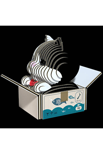 Eugy Puzzle 3D Pisică Smoking