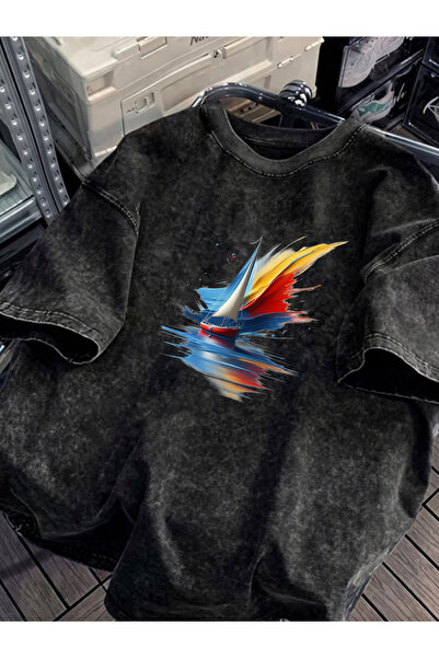 Prekarya design Unisex Oversize Vintage Washed Street Style Street Fashion Co...