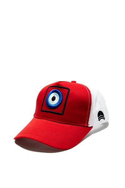 all hats Nazar Boncuğu Embroidery Detailed Mesh Trucker Hat