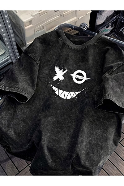 Pink Sky Unisex Oversize Vintage Washed Street Style Μόδα του δρόμου Βαμβακερ...