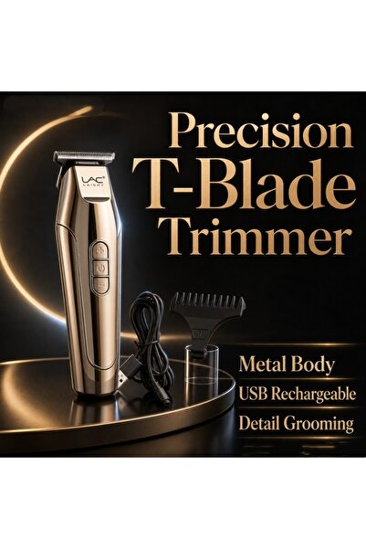 Generic Brand Sleek Metallic Men’s Grooming Trimmer Kit, Portable Electric Ed...