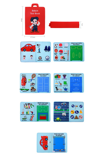 Jolly Baby Carte educativă Montessori "Prima carte cu activități a bebelușului" Jollybaby 8184J-3