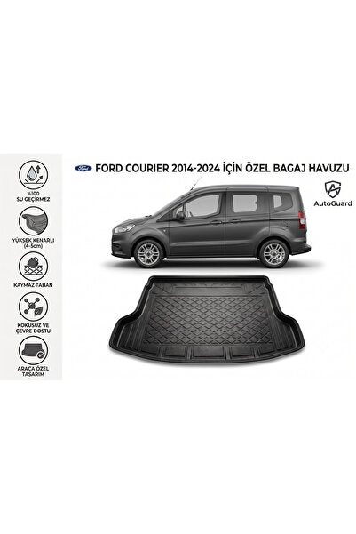 AutoGuard Ford Courıer 2014-2024 Kasa Model Uyumlu Bagaj Havuzu TPE Malzeme K...