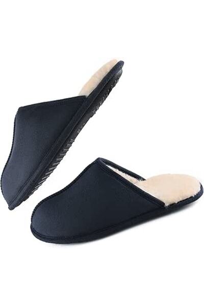 GENERAL LORDFON Mens-Memory-Foam-Slip-On-House-Slippers Closed Toe Scuff Indo...