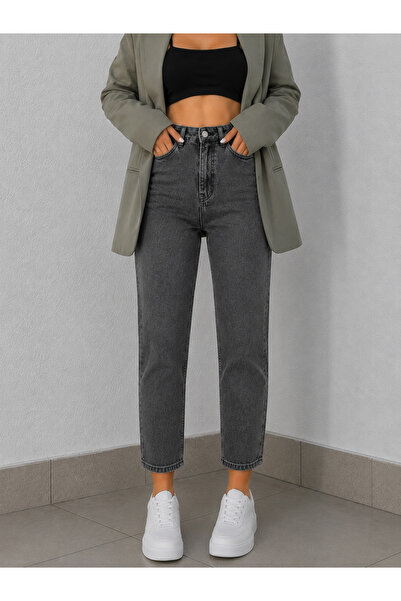 sion jeans Füme Boy Friend Mom Jean Ψηλόμεσο Άνετο Καθημερινό Ντύσιμο Νέας Σε...